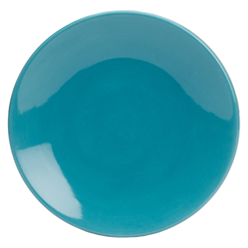 Assiette plate 11 po Wolfe, Aigue-marine