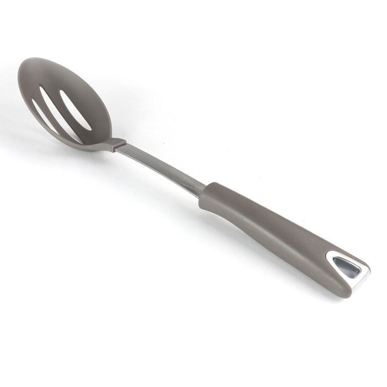 Martha Stewart Nylon Wide Slotted Pancake Turner in Taupe