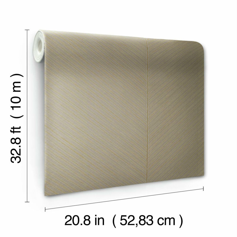 Papier peint Palm Palm, Taupe / or