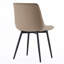 Chaise d'appoint rembourrée en similicuir Emsley avec pieds en métal-6037372