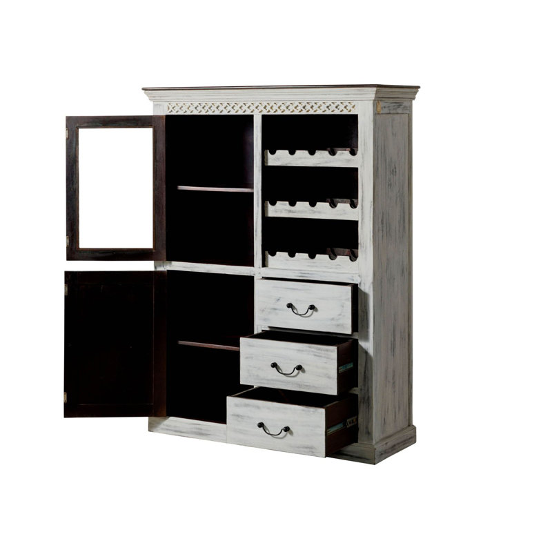 Castle-Antik 120cm Solid Wood Wine Bar