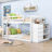 Kialah Space-Saving Bunk Bed With Built-In Storage And Slats-2274424-2274427