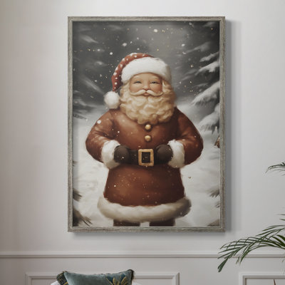 Art des Fêtes de Noël - série 2 - CCxxxii, reproduction encadrée - bois massif