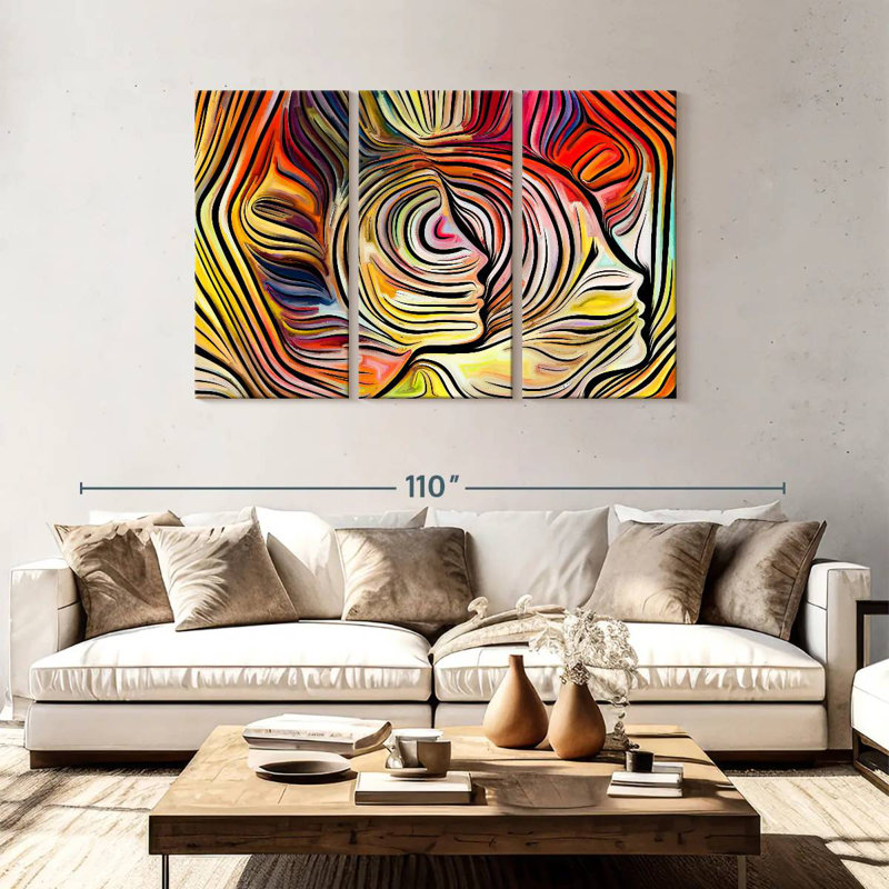 Abstrait subconscient Avery, H 48 po x l 74 po
