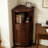 Modern Nut-brown Solid Wood Accent Cabinet
