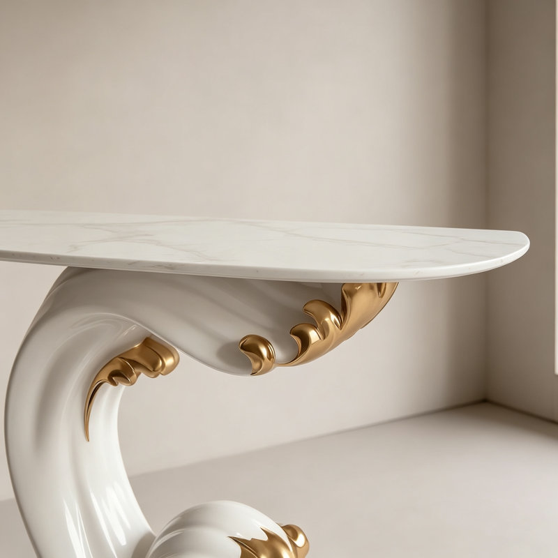 Console Modern Luxury, 33.5" H x 47.2" W x 10.2" D