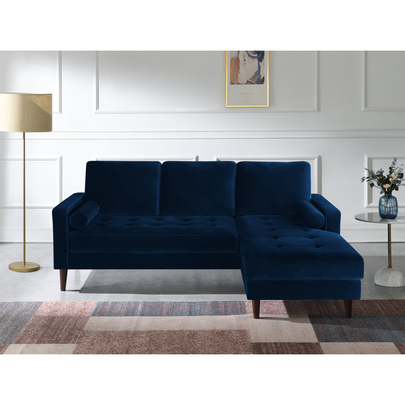 Cisneros Corner Sofa, Midnight Blue