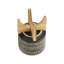 Jardinière émaillée 5/8 po avec support, noir