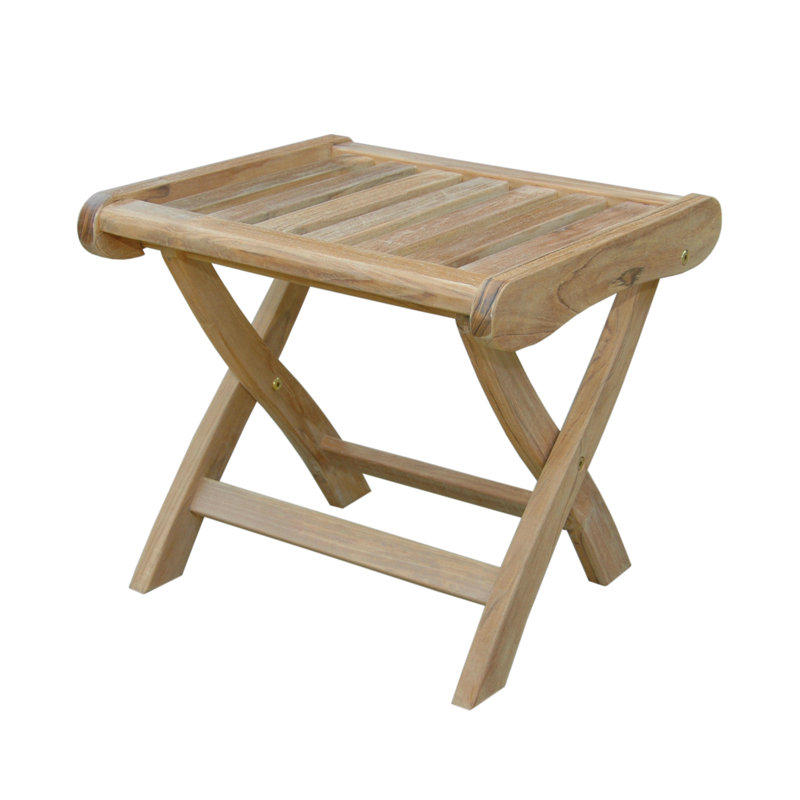 Camrose Small Natural Teak Outdoor Storage Box