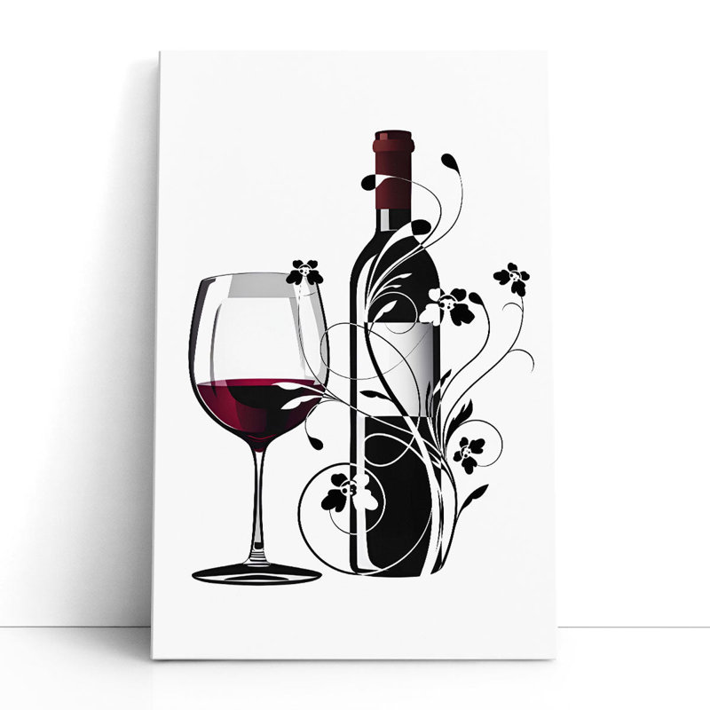 «In Wine Truth», impression sur toile, H 36 po x l 24 po