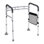 Barre d'appui pour toilettes, siège de toilette pliable de 136 kg avec poignées antidérapantes, barres d'appui portatives et polyvalentes avec tube en alliage d'aluminium renforcé, convient aux femmes enceintes, aux personnes blessées et aux personnes âgées.