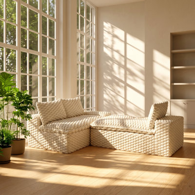 Canapé modulaire convertible 3 places l 95,7 po x P 60,24 po x 36,22 po Turtle
