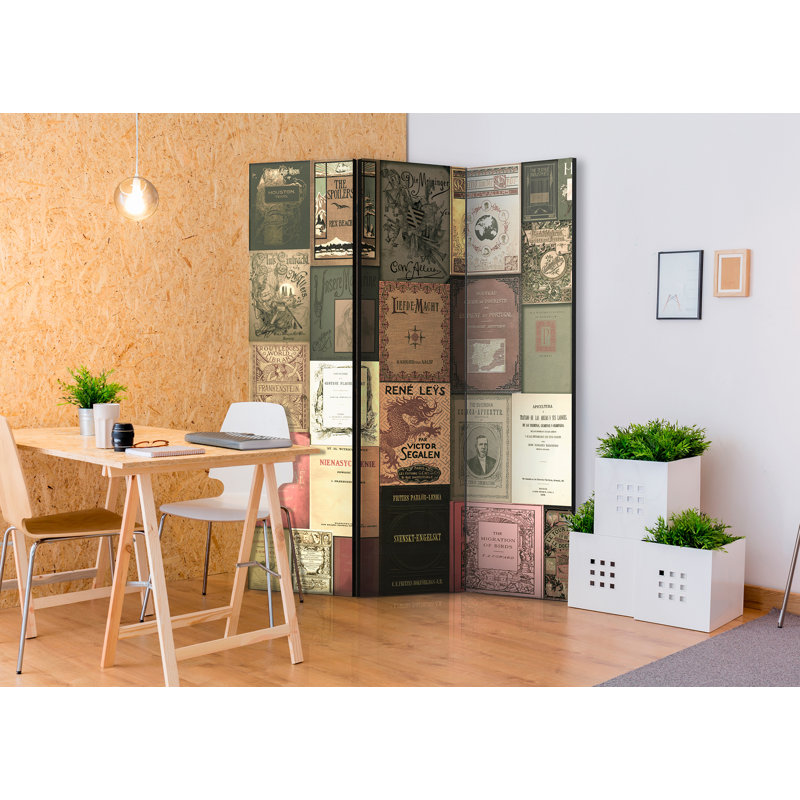 135cm W x 172cm H 3 - Panel Wood Folding Room Divider