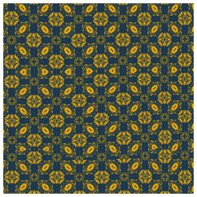Rideaux de fenêtre à motif floral jaune, voilages et voilages à motif mandala - 1 panneau, Sheer, 50" x 80" - 1 Panel