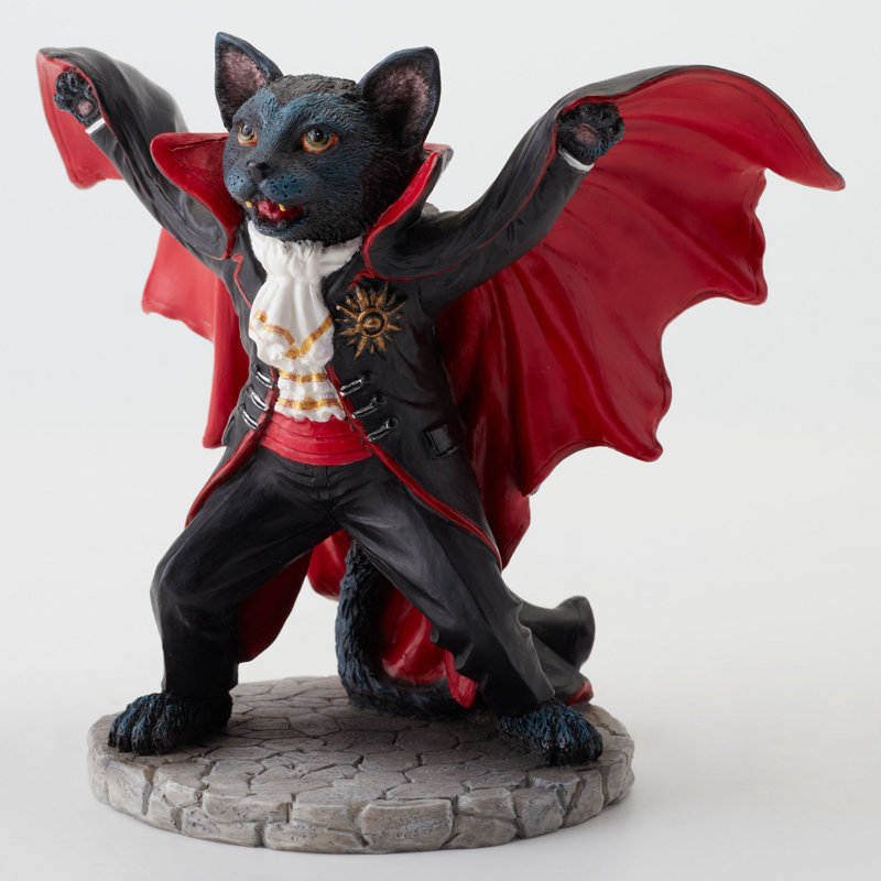 Chauve-souris pour chat 5,71 po en V, résine de polyester, Rouge