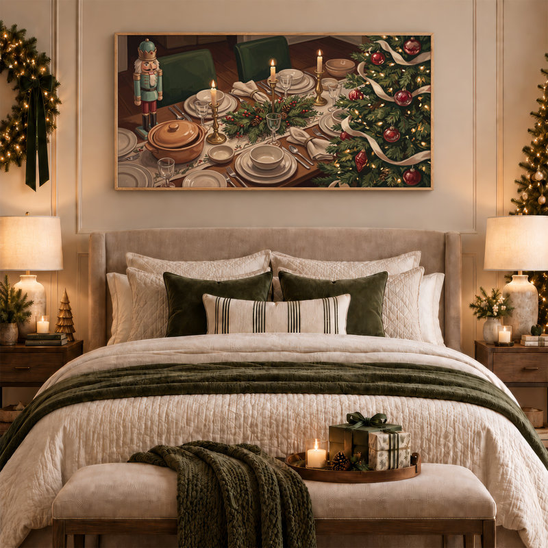 Art mural sur toile de Noël casse-noisette, L 58 po x H 28 po