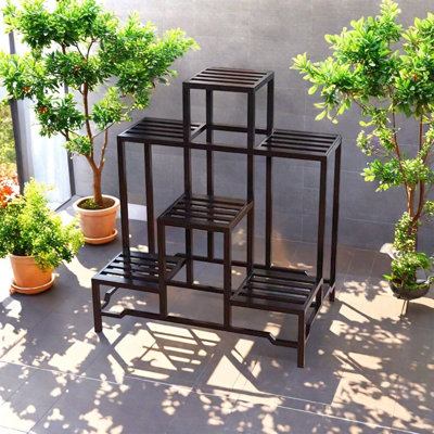 Outdoor bonsai rack simple floor aluminum multilay by Sleek Surface Designs