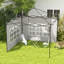 Childersburg Gazebo Side Panels with Window for 3x3(m) or 3x6m Gazebo-1978927280