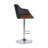 Jaxxon Swivel Adjustable Height Barstool with Metal Base in Wood, and Faux Leather-804614455-804614454