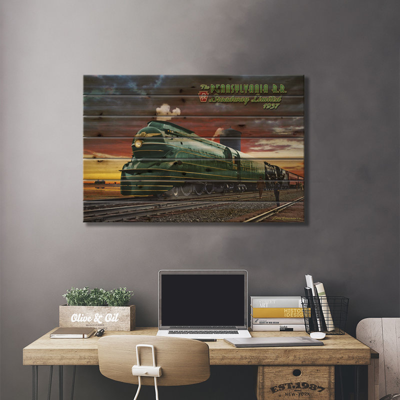 " Penn RR " by Larry Grossman, 18" H x 26" W x 1.5"D