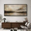 Grande impression sur toile encadrée, impression de paysage abstrait neutre pour décoration murale moderne minimaliste-116848303-116848301