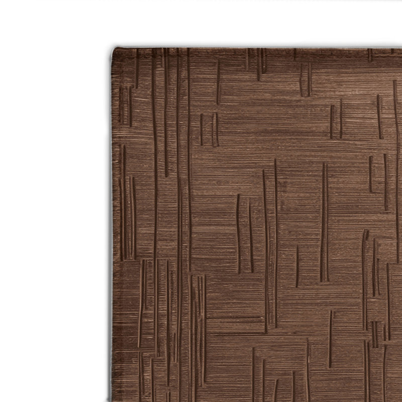 Tapis brun abstrait intérieur et extérieur, Rectangle 4pi x 6 pi