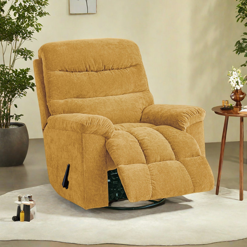 Fauteuil inclinable multifonctionnel pour salon simple, Jaune