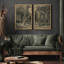 «Rustic Countryside Forest Trees Landscape», reproduction sur toile encadrée 2 pièces-91069214-91069215