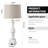 Goehring 27.5"  Resin Table Lamp Set with Dual USB Ports