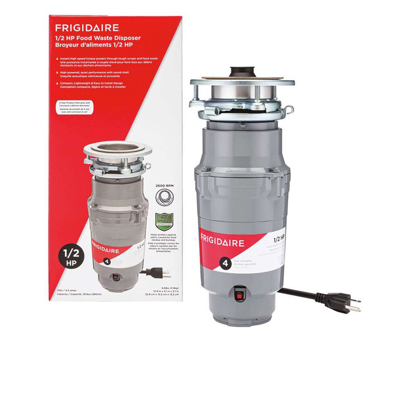 Frigidaire 1/2 HP Continuous Feed Corded Garbage Disposal