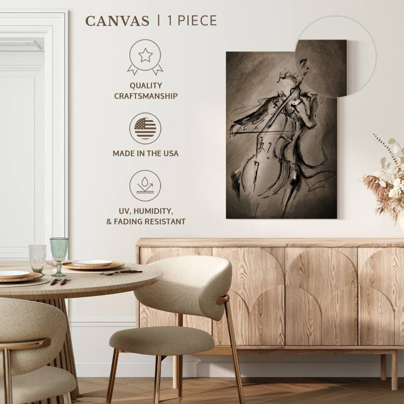 The Cellist Abstract