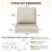 Adwin Outdoor 6" Deep Seat Olefin Cushion, Water & UV Resistant Removable Cover (Cushions Only)-1017045319-1017045318