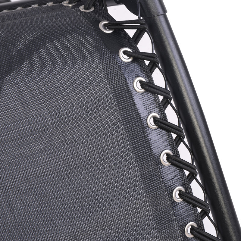 Gavan 151cm Long Reclining Single Chaise, Black