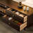Retro style solid wood TV cabinet