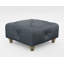 Melrose 65Cm Wide Genuine Leather Tufted Square Ottoman-118216811-118216808