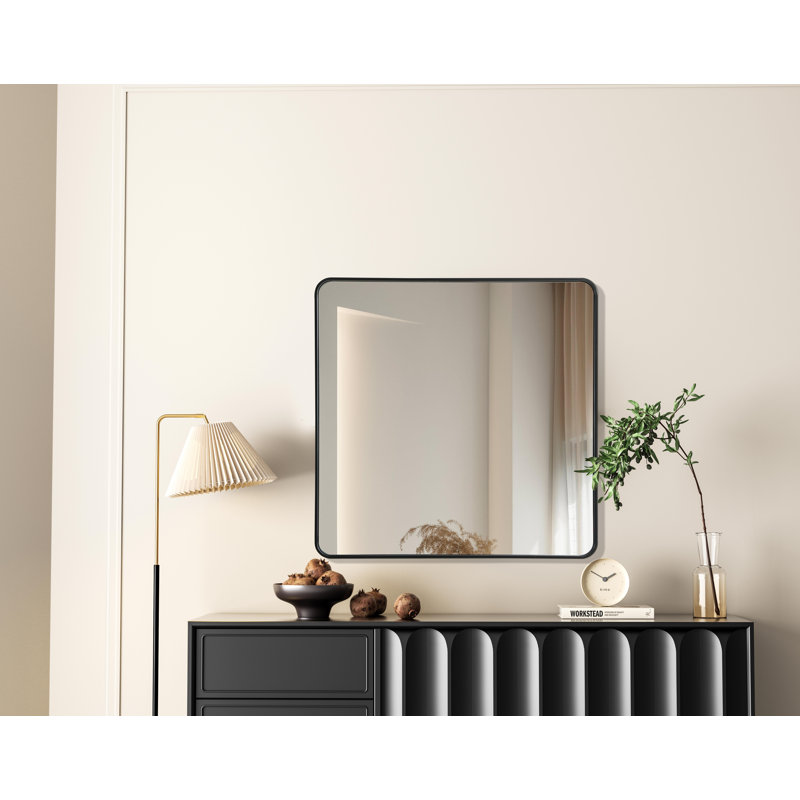 Miroir Erath, 42 po x 42 po, Noir