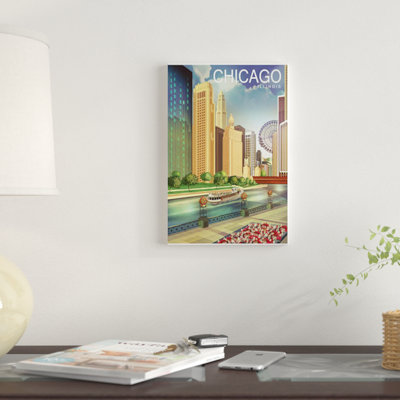 «Chicago I» par Old Red Truck - impression sur toile