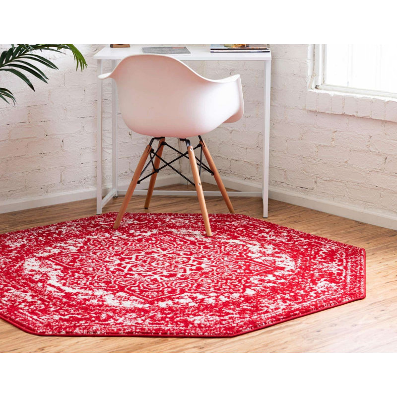 Endesha Oriental Indoor Rug, Octagon 7'10"