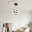 Modern Led Chandelier With Crystal Ring & 4 Cone Pendants, Adjustable Height Dimmable Pendant Light