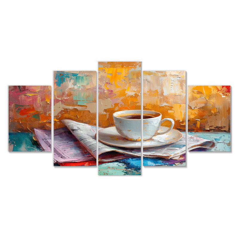 Ensemble de salon art mural Morning Cozy Cup Of Coffee