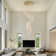 Modern LED K9 Crystal Chandelier Light Fixture W/ Remote Control