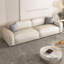 Coussin de canapé modulaire en similicuir blanc-1620023028