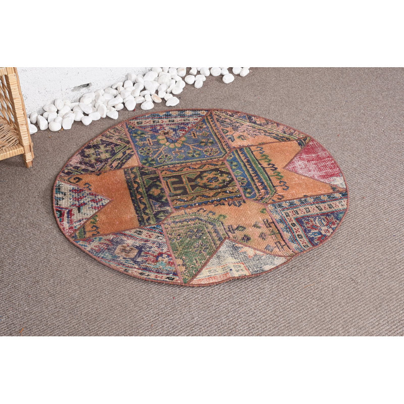 Tapis turcs, tapis rétro, tapis de sol, tapis bleu froid, petits tapis de 3,3 x 3,3 pieds, tapis anatoliens
