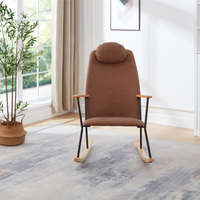 Chaise d'appoint moderne à bascule confortable pour chambre de bébé, chambre à coucher et salon