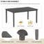 Solid Wood Top Dining Set-2026028003-2026028005