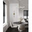 Lustre moderne à DEL en acrylique chromé-422930526