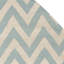 Tapis bleu / ivoire en laine et coton tissé à la main Rodgers-777541524