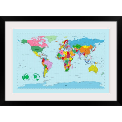 Francy " Traditional World Map " by Michael Tompsett