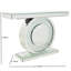 Crystal Mirrored Console Table & Round Crystal Wall Mirror Hallway Set 