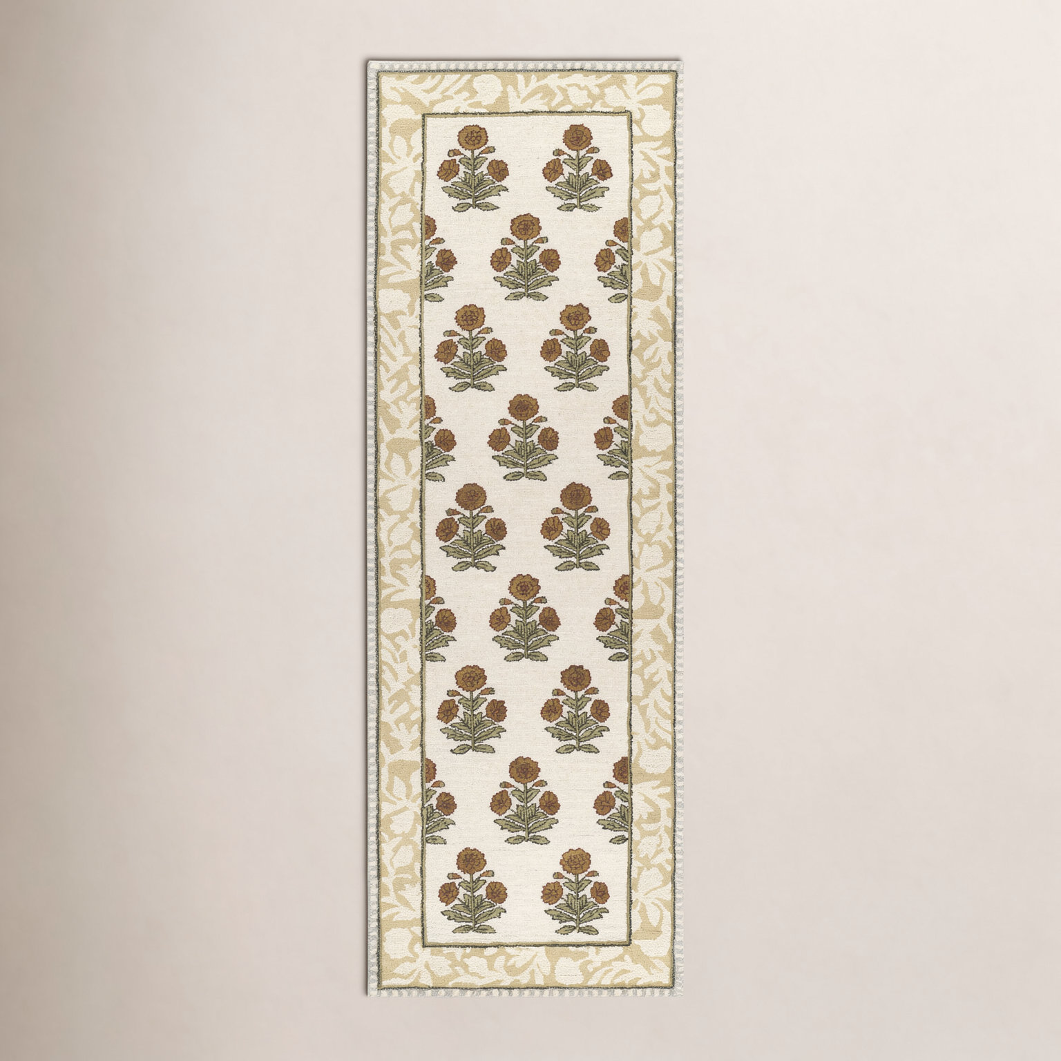 Alice Hand-Tufted Floral Wool Rug, 2'6" X 8' Runner
